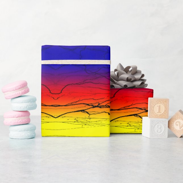 Abstraktens övertoning presentpapper (Baby Shower)