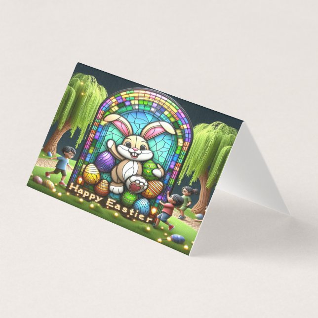 Abstraktens Påskhare Ideational Kort (Framsida)