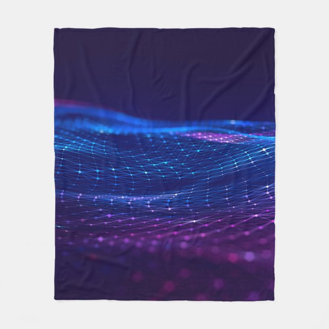 Abstraktens polygonyta har låg bakgrund i polygonl fleecefilt (Framsidan)