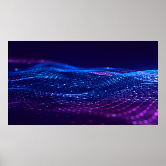 Abstraktens polygonyta har låg bakgrund i polygonl poster (Framsidan)