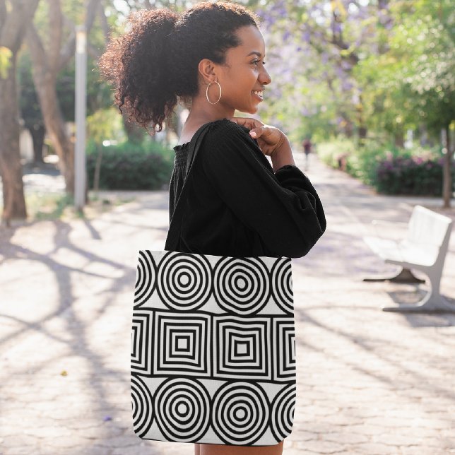 Abstraktens radcirklar tygkasse (Skapare uppladdad)