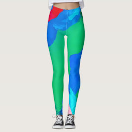 Abstraktens reflektion leggings