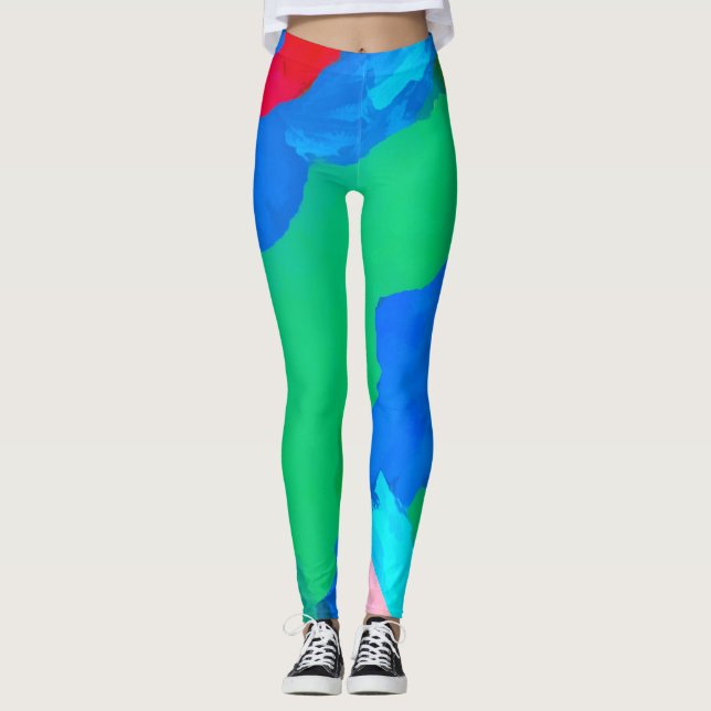 Abstraktens reflektion leggings (Framsida)