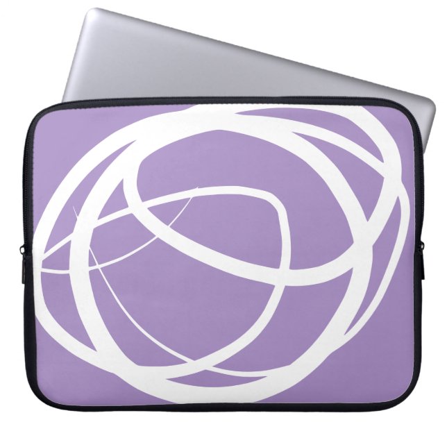 Abstraktens ritningsdesign Electronics Bag Laptop Fodral (Framsidan)