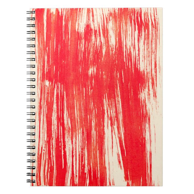 Abstraktens röda bakgrund från vattenfärg anteckningsbok (Framsidan)
