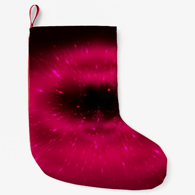 Abstraktens rosa fraktalsammansättning. Magisk exp Liten Julstrumpa (Framsidan)