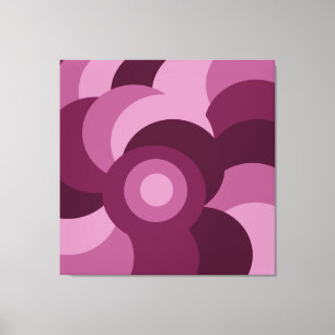 Abstraktens rosa och lila mönster canvastryck