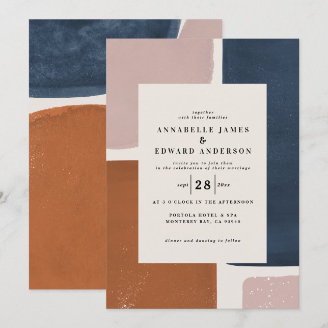 Abstraktens rost, flotta + rosans moderna contempo (Fram/baksida)