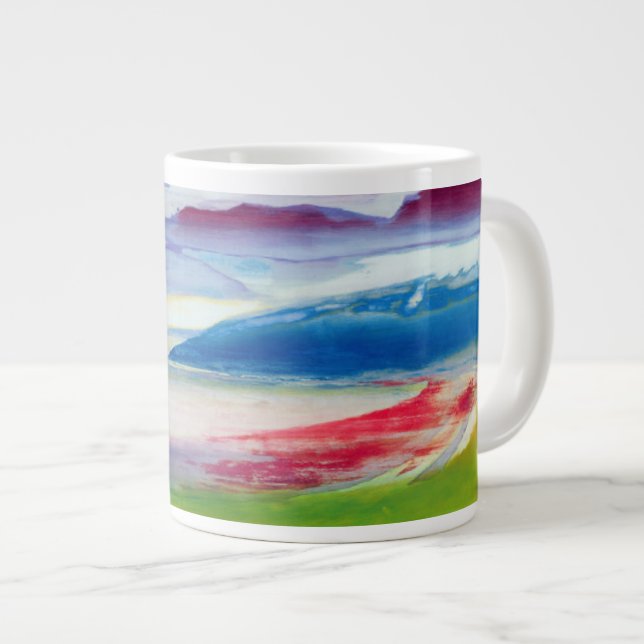 Abstraktens sammansättning jumbo mugg (Framsida höger)