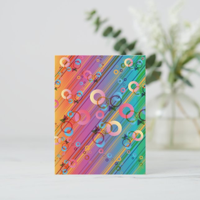 Abstraktens sammansättning vykort (Stående Fram)