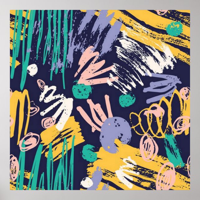 Abstraktens skriptfönster poster (Framsidan)