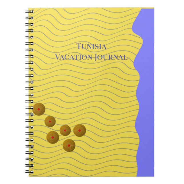 Abstraktens Snäckor på Shoreline Anteckningsbok (Framsidan)