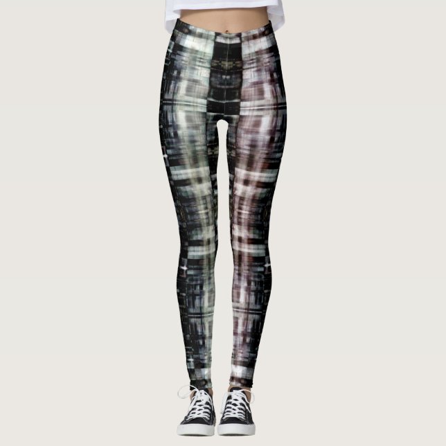 Abstraktens stad på natten leggings (Framsida)