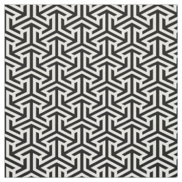 abstraktens svarta och vita geometriska utformning tyg