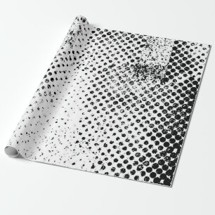 Abstraktens svarta och vita vintage. Monoc Presentpapper