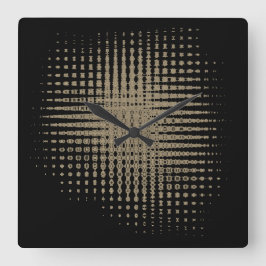 Abstraktens svarta väggklocka