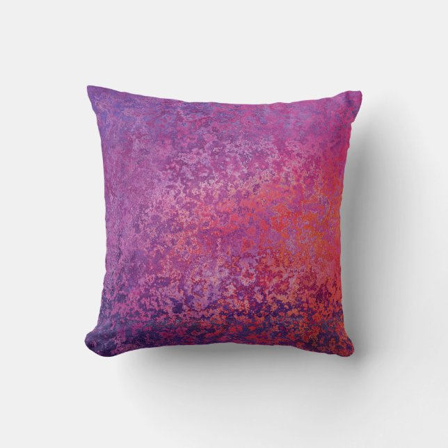 Abstraktens texturerade utformning inom rosa och l kudde (Framsida)