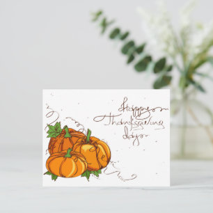 Abstraktens Thanksgiving Dag Helg Vykort