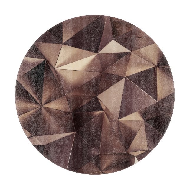 Abstraktens triangelkristaller, 3D-illustration. (Framsidan)