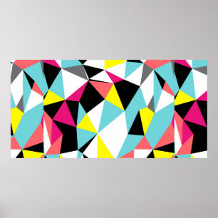 Abstraktens trianglar geometrisk bakgrund mönster poster