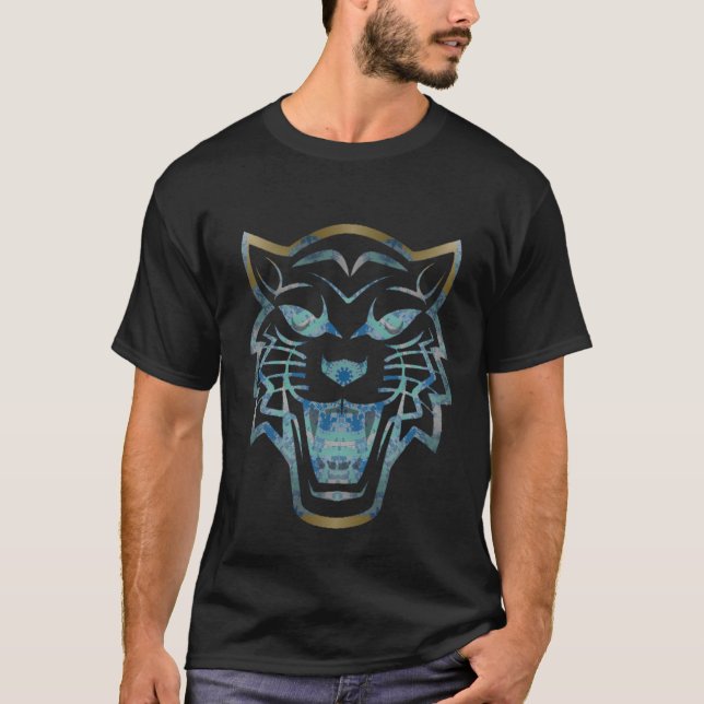 Abstraktens utskrift av tiger t shirt (Framsida)