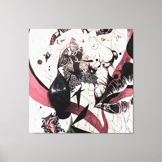 Abstraktens uttrycksvärde: Mur konst: Blandade med Canvastryck