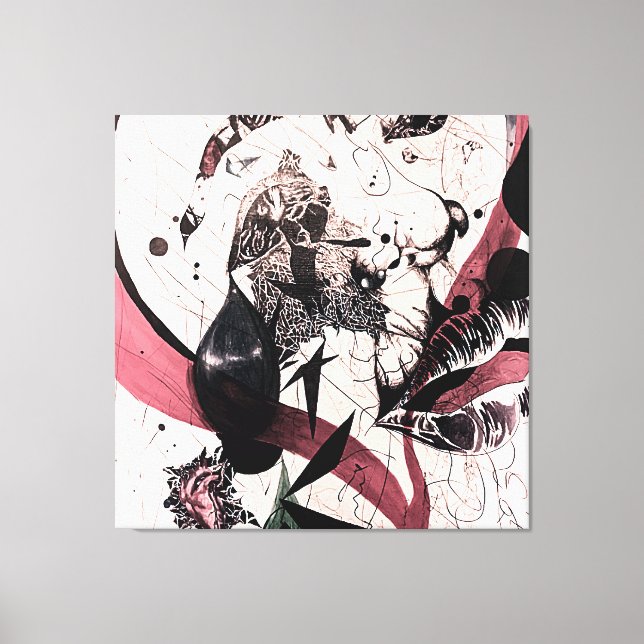 Abstraktens uttrycksvärde: Mur konst: Blandade med Canvastryck (Framsida)