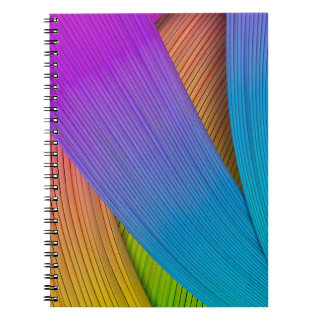 Abstraktens vågbakgrund. 3D-illustration.3d, 3d i Anteckningsbok (Framsidan)