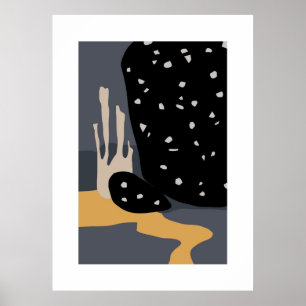 Abstraktens väggkonbakgrund poster