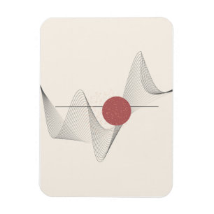 Abstraktens väggkonst magnet