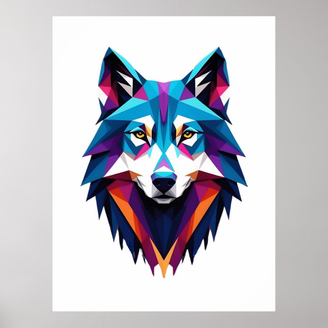 Abstraktens Varg Poster (Framsidan)