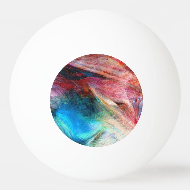 Abstraktens vattenfärg pingisboll (Framsidan)