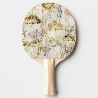 Abstraktens vattenfärgbakgrund: dandelion, enfärga pingisracket