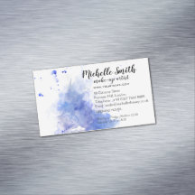 Abstraktens vattenfärgsblå stänk-penseldrag