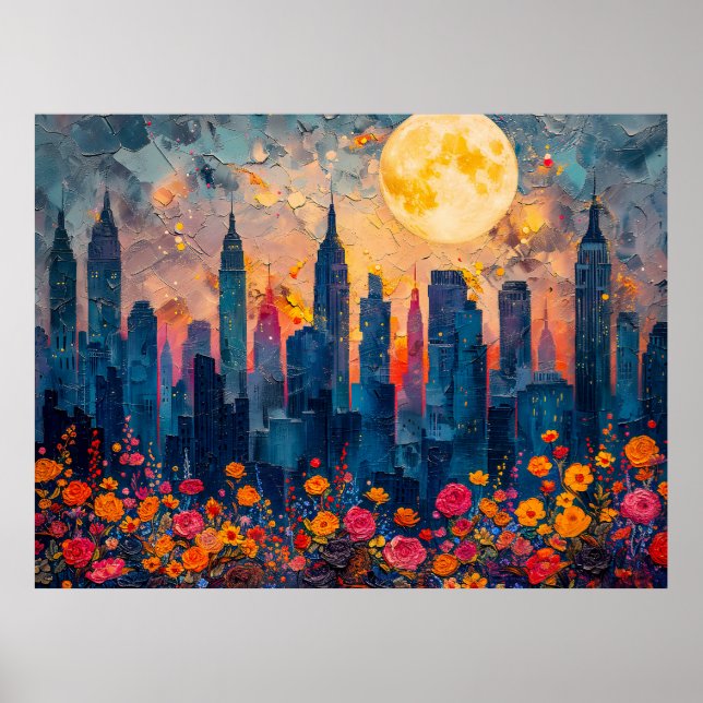 Abstraktens vattenfärgsillustration av fullt över  poster (Framsidan)