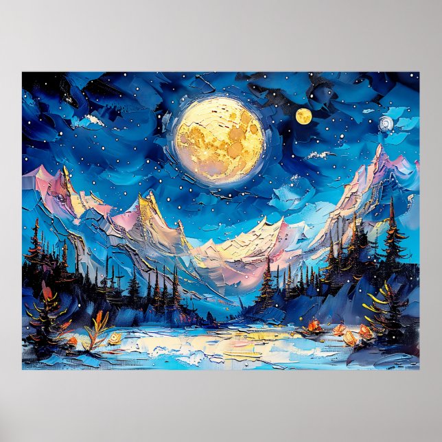 Abstraktens vattenfärgsillustration av fullt över  poster (Framsidan)