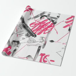 Abstraktens vattenfärgskoder presentpapper