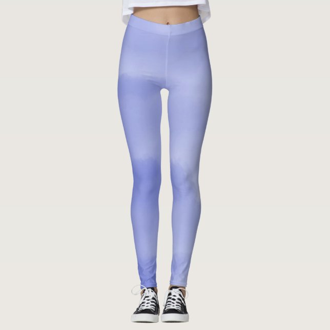 abstraktens vattenfärgsmålning leggings (Framsida)