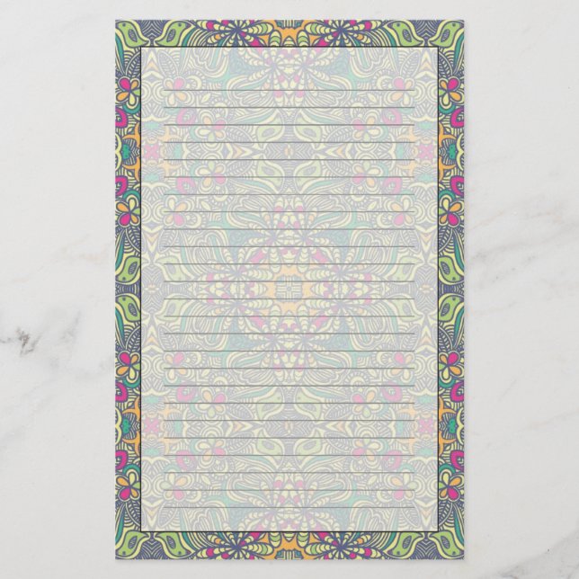 Abstraktens vintage - bakgrund brevpapper (Framsida)
