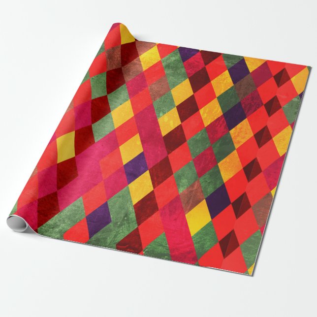 Abstraktens vintage, sömlös mönster presentpapper (Utrullad)