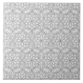 Abstrakter för Grått Mönster- Kakelplatta