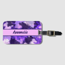 Abstrakter för lila Blue & Coola Bagagebricka