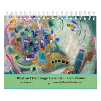 Abstrakter Kalender av Artist Lori Rivera