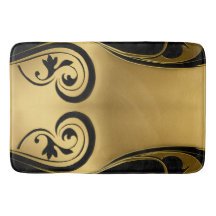 Abstrakter med Guld-accenter på svartvitt