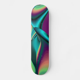 Abstrakter Regenbogen Skateboard Bräda 21,5 Cm