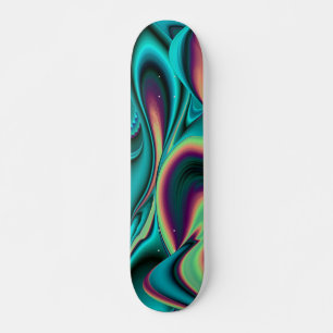 Abstrakter Regenbogen Skateboard Bräda 21,5 Cm