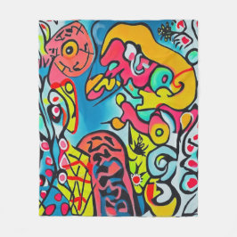 Abstraktes Design Fleecefilt