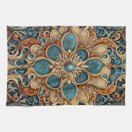 abstraktes florales Muster 7 Kökshandduk