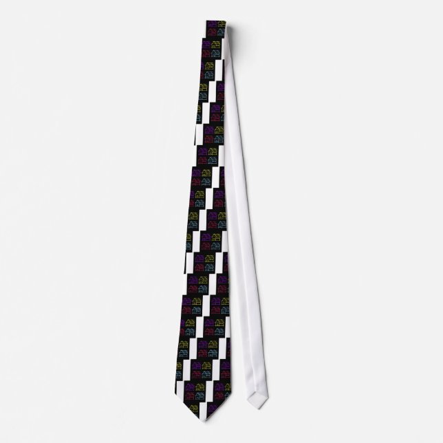 Abstrakthem för fastighet- eller arkitekturfirma slips (Framsida)