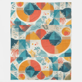 Abstraktion av grafisk Orange Fleecefilt